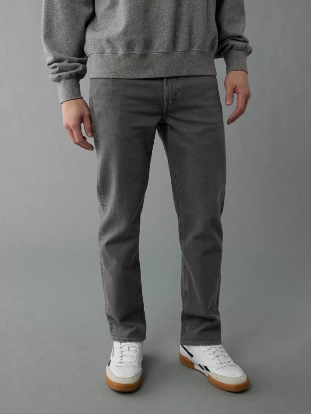 American Eagle EasyFlex +TENCEL™ Fibers Slim Straight Jean Stone Gray 34x32